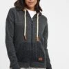 OXMO Oxmatilda - Felpa Con Zip - Dar Grey M