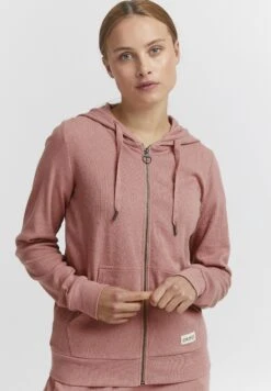 OXMO Oxlova - Felpa Con Zip - Ash Rose Melange