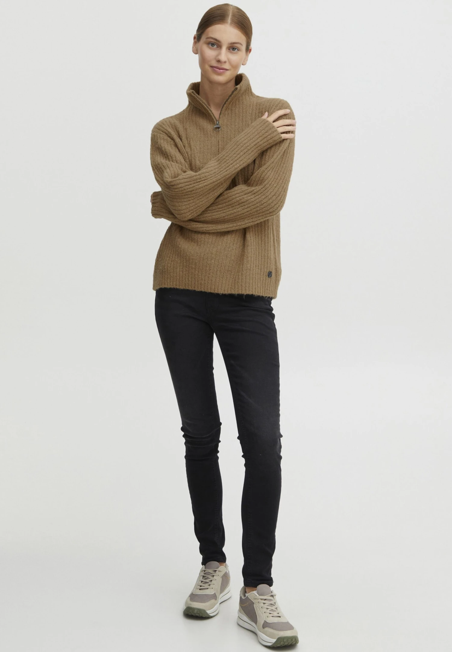 OXMO OxsalineMaglioneTannin Melange Donna Maglieria 1OX21I02M-B11 2 OXMO OxsalineMaglioneTannin Melange Donna Maglieria 1OX21I02M-B11 - immagine 2