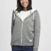 OXMO Oxbinja - Felpa Con Zip - Grey Melange