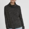 OXMO OxbelmaFelpa Con CappuccioDark Grey Melange Donna Felpe 1OX21J00T-C12