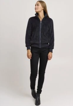 OXMO Anneka - Giacca In Pile - Blue