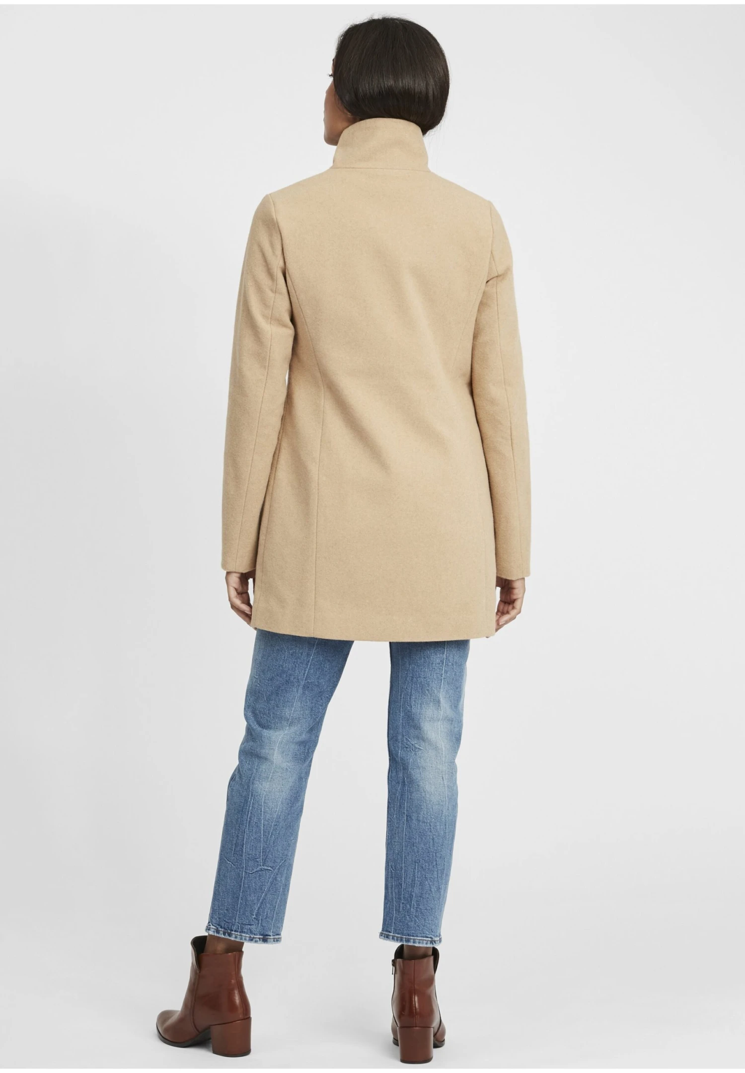 OXMO OxhermyCappotto ClassicoDune Melange Donna Cappotti 1OX21U00A-B11 3 OXMO OxhermyCappotto ClassicoDune Melange Donna Cappotti 1OX21U00A-B11 - immagine 3