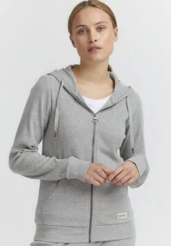 OXMO OxlovaFelpa Con ZipLight Grey Melange Donna Felpe 1OX21J01I-C11