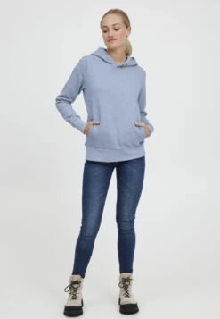 OXMO Oxvera - Felpa Con Cappuccio - Brunnera Blue -Zalando outlet a2d1dcc397774eb1996b8d947a1bb361