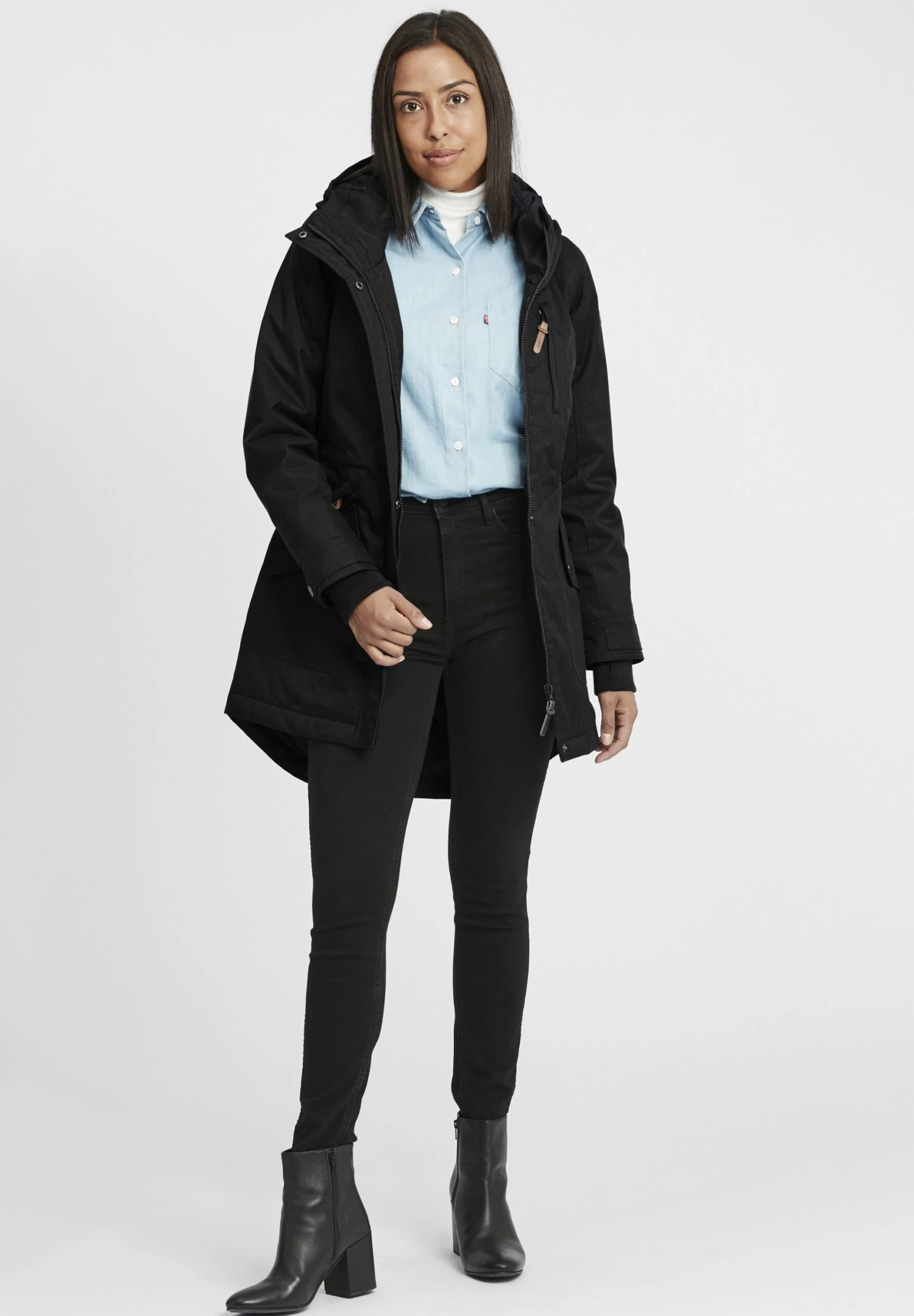 OXMO Oxbella - Parka - Black 2 OXMO Oxbella - Parka - Black - immagine 2