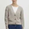 OXMO Oxnorene - Cardigan - Cement Melange