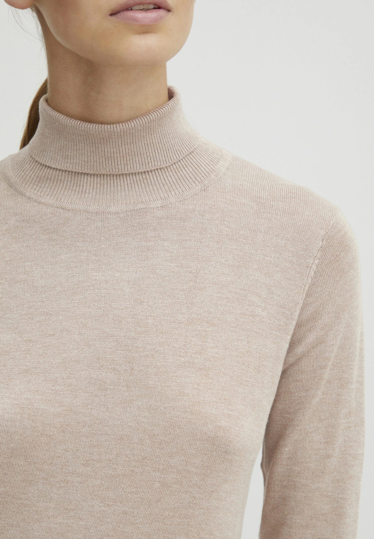 OXMO KatjaMaglioneCement Melange Donna Maglieria 1OX21I02N-C11 4 OXMO KatjaMaglioneCement Melange Donna Maglieria 1OX21I02N-C11 - immagine 4