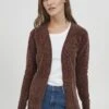 OXMO Oxelisabet - Cardigan - Dark Cinnamon