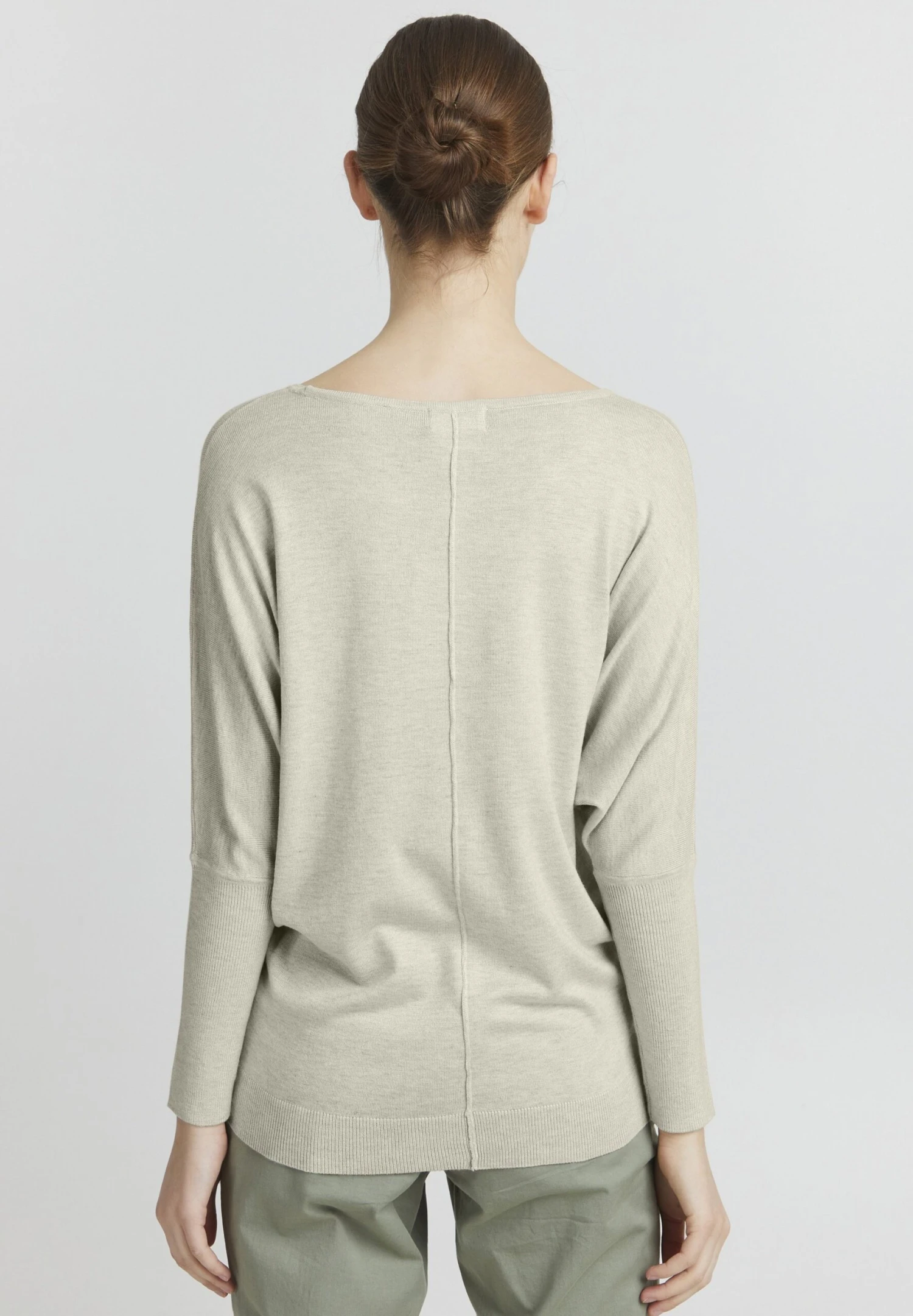 OXMO OxherdisMaglioneOyster Grey Melange Donna Maglieria 1OX21I02A-Q11 3 OXMO OxherdisMaglioneOyster Grey Melange Donna Maglieria 1OX21I02A-Q11 - immagine 3