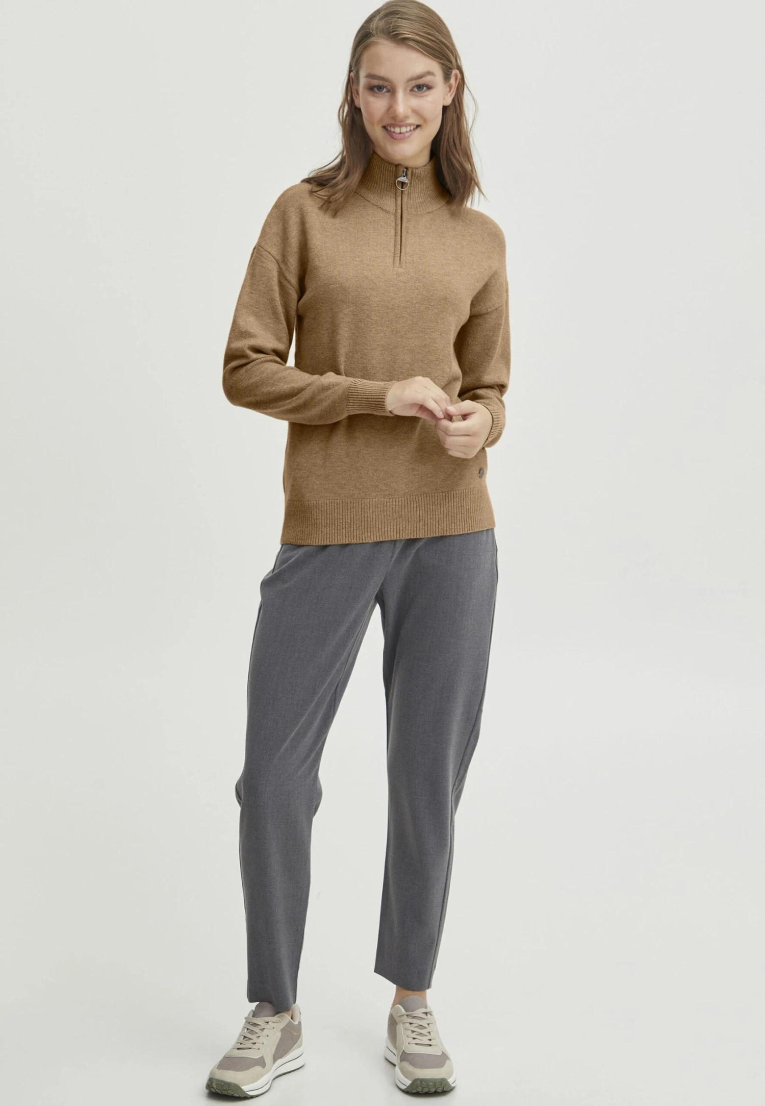 OXMO RitaMaglioneTannin Melange Donna Maglieria 1OX21I02H-B11 2 OXMO RitaMaglioneTannin Melange Donna Maglieria 1OX21I02H-B11 - immagine 2