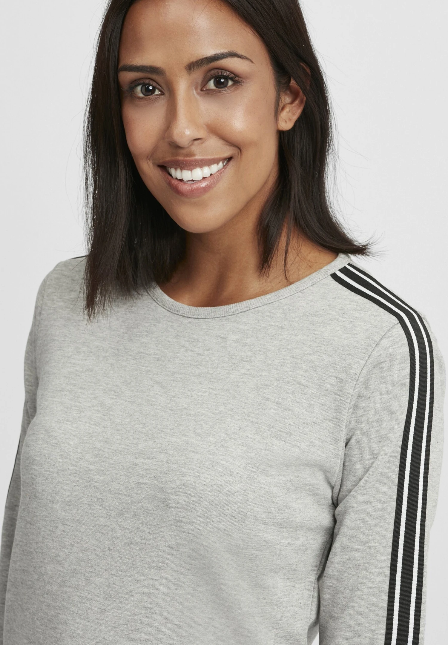 OXMO Oxgabita - Felpa - Grey Melange 4 OXMO Oxgabita - Felpa - Grey Melange - immagine 4