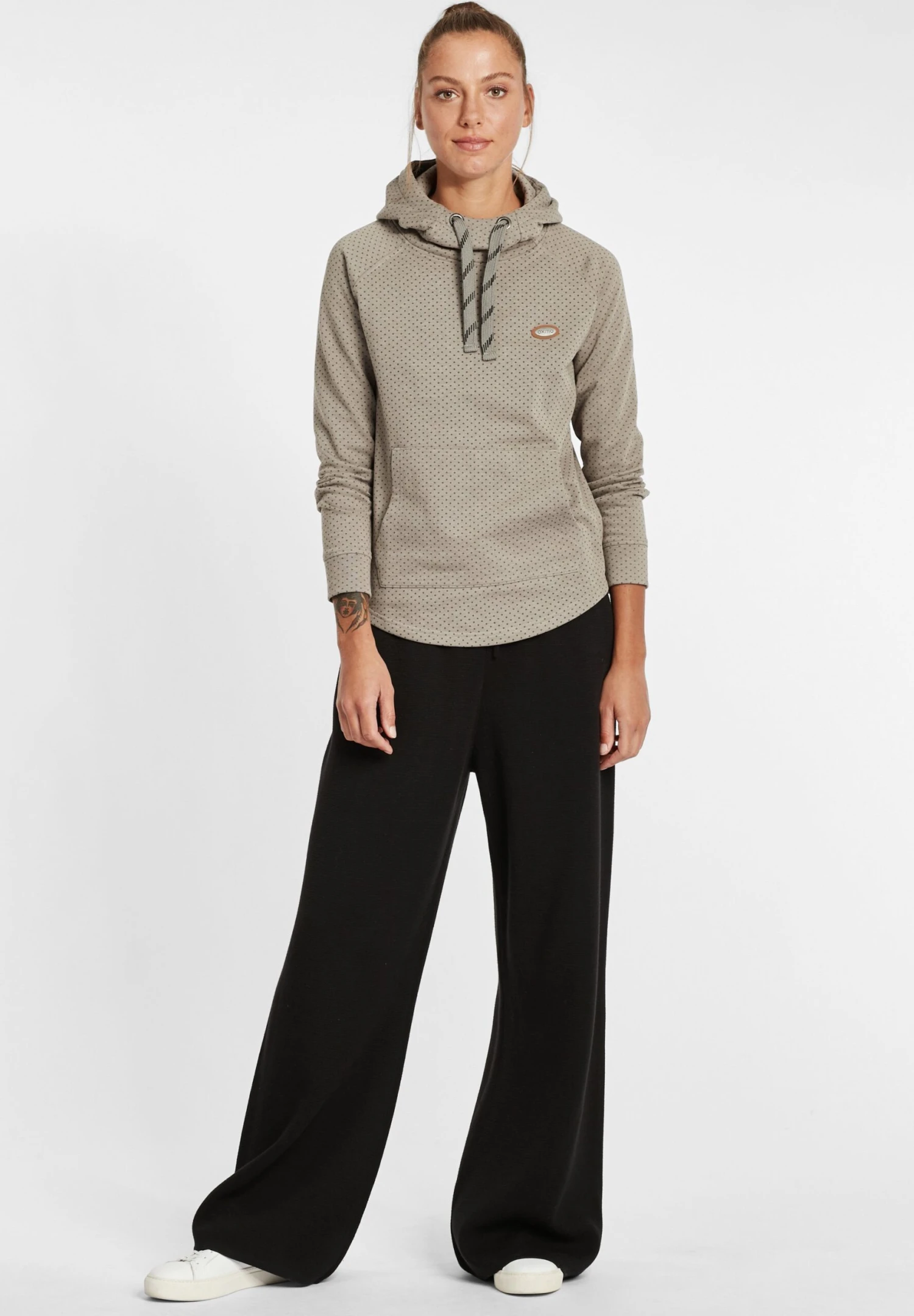 OXMO OxaminaFelpa Con CappuccioGrey Melange Donna Felpe 1OX21J00U-C12 2 OXMO OxaminaFelpa Con CappuccioGrey Melange Donna Felpe 1OX21J00U-C12 - immagine 2