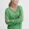 OXMO OxhelleMaglioneMing Green Melange Donna Maglieria 1OX21I02Y-M11