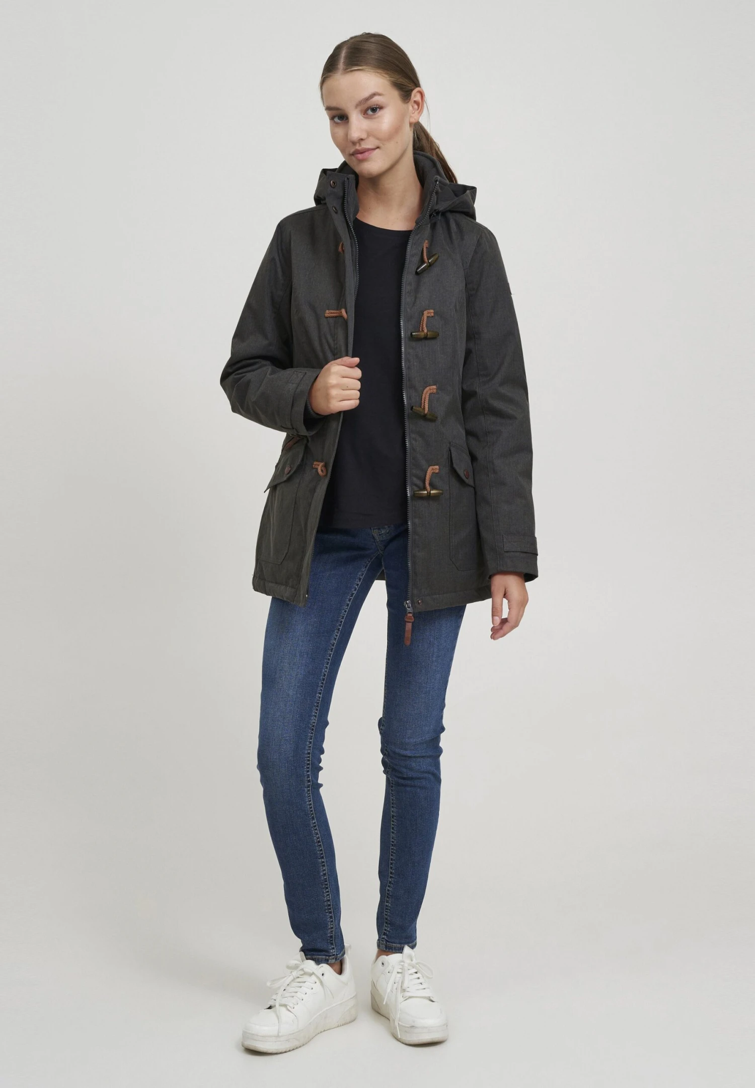 OXMO OxbrookeCappotto InvernaleDark Grey Donna Cappotti 1OX21U00S-C11 2 OXMO OxbrookeCappotto InvernaleDark Grey Donna Cappotti 1OX21U00S-C11 - immagine 2