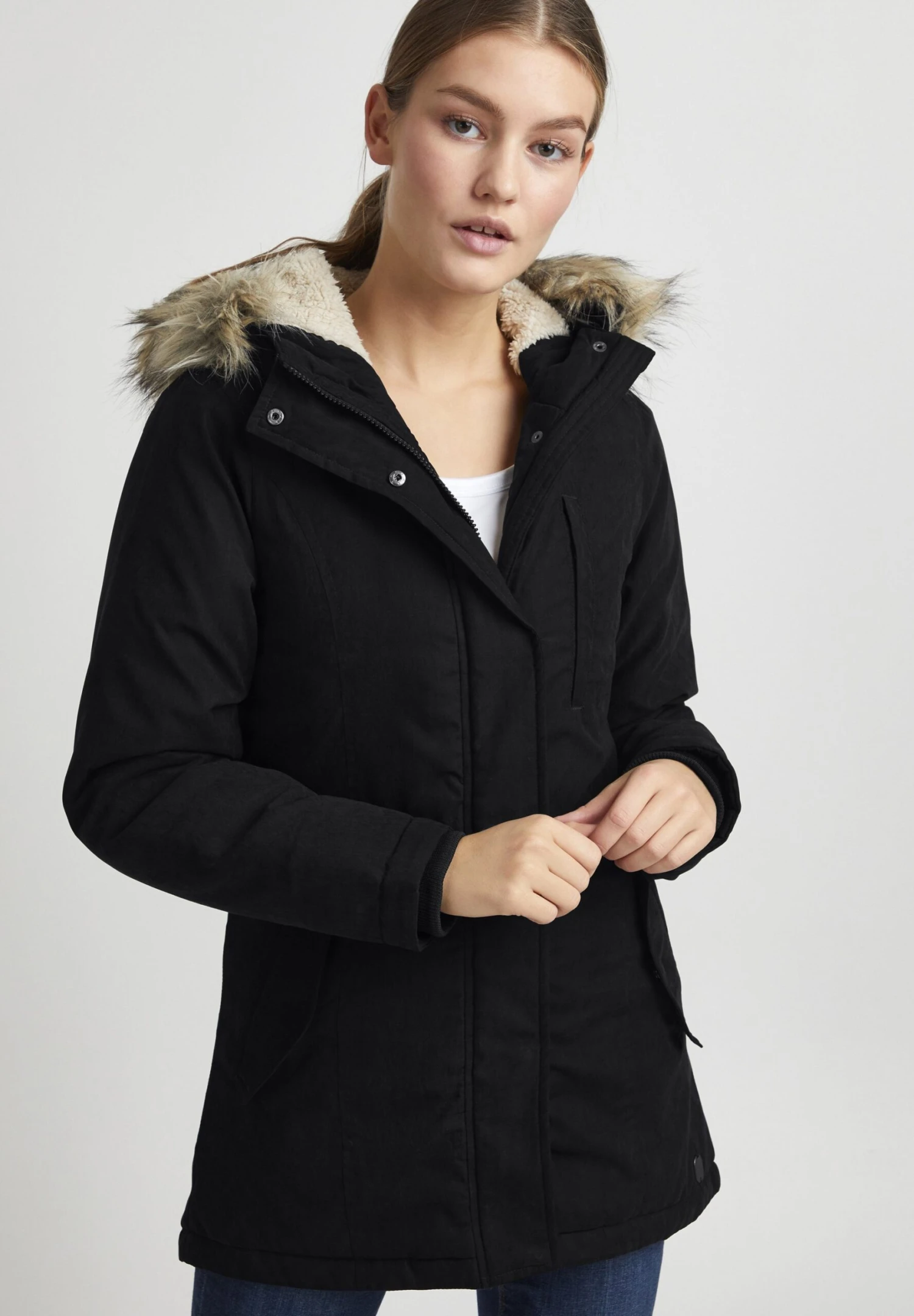 OXMO Oxloka - Cappotto Invernale - Black 1 OXMO Oxloka - Cappotto Invernale - Black