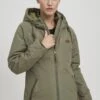 OXMO OxteklaGiacca Da Mezza StagioneDusty Olive Donna Felpe 1OX21G00V-C11