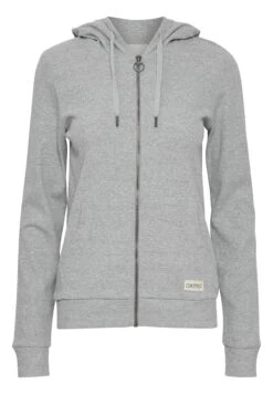 OXMO OxlovaFelpa Con ZipLight Grey Melange Donna Felpe 1OX21J01I-C11 -Zalando outlet cb9d0f04326242f3a17a57ce8e5e6afe