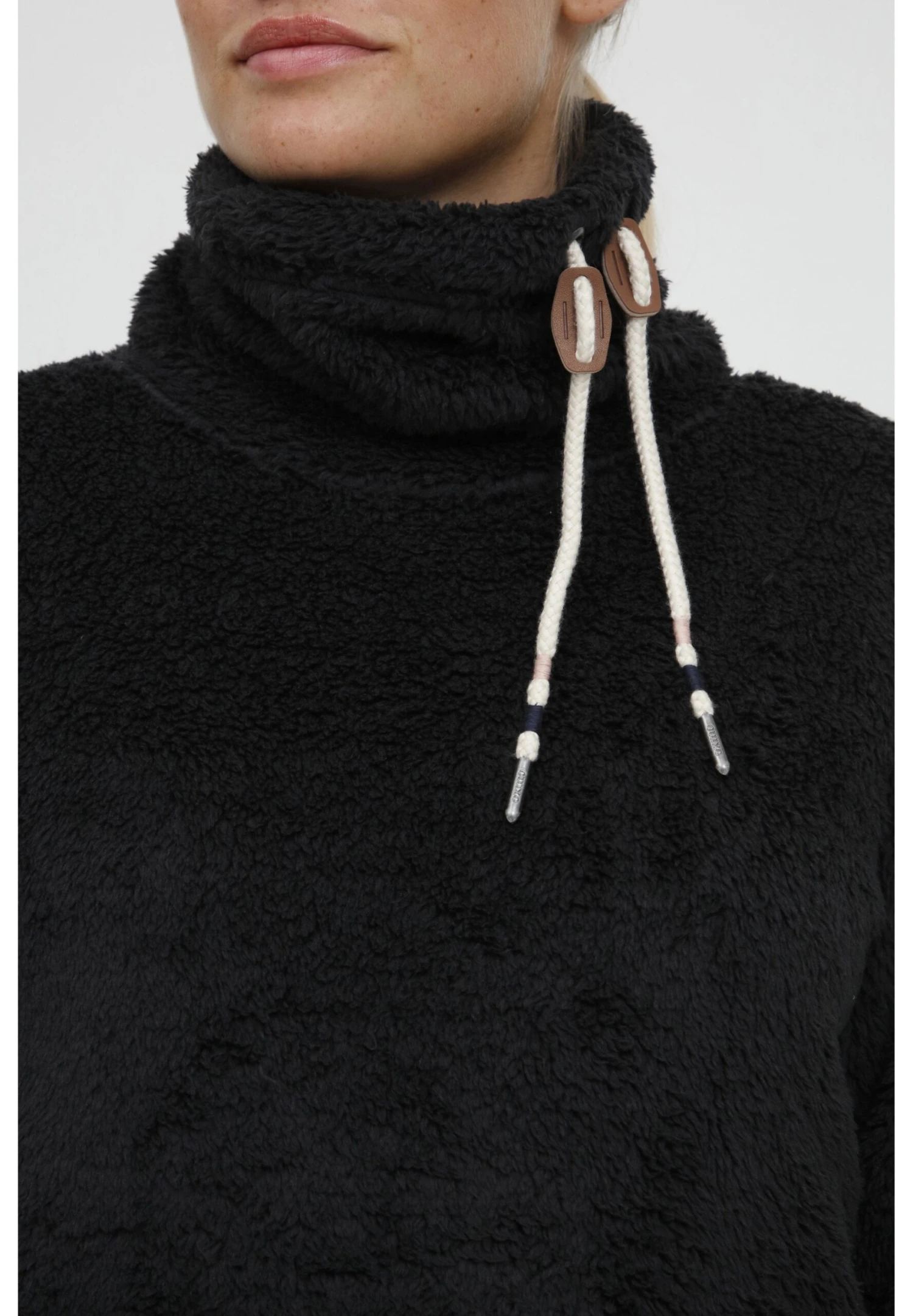 OXMO OxannikiFelpa In PileBlack Donna Felpe 1OX21I01N-Q12 6 OXMO OxannikiFelpa In PileBlack Donna Felpe 1OX21I01N-Q12 - immagine 6