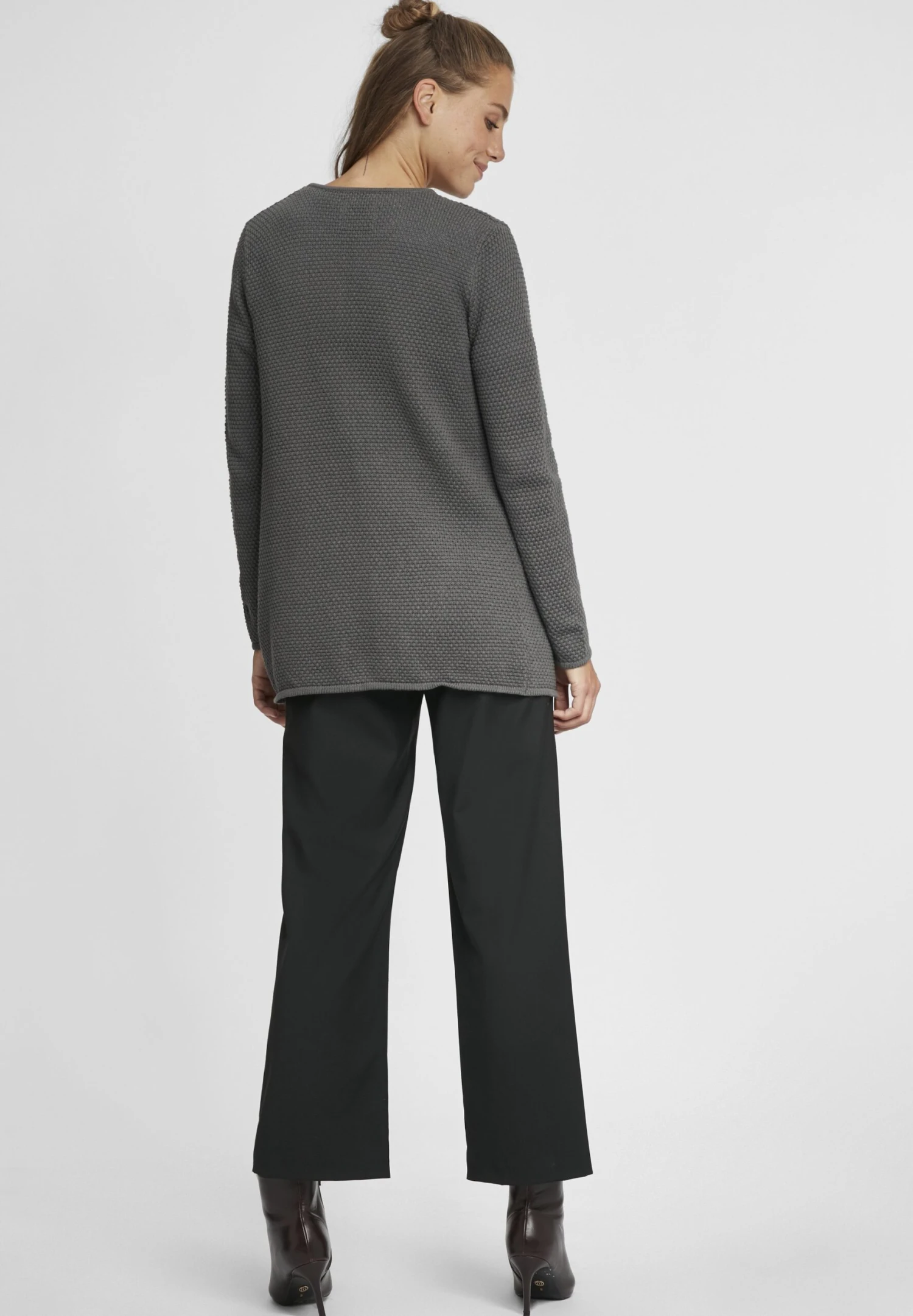 OXMO OxhildaCardiganPewter Donna Maglieria 1OX21I014-C11 3 OXMO OxhildaCardiganPewter Donna Maglieria 1OX21I014-C11 - immagine 3