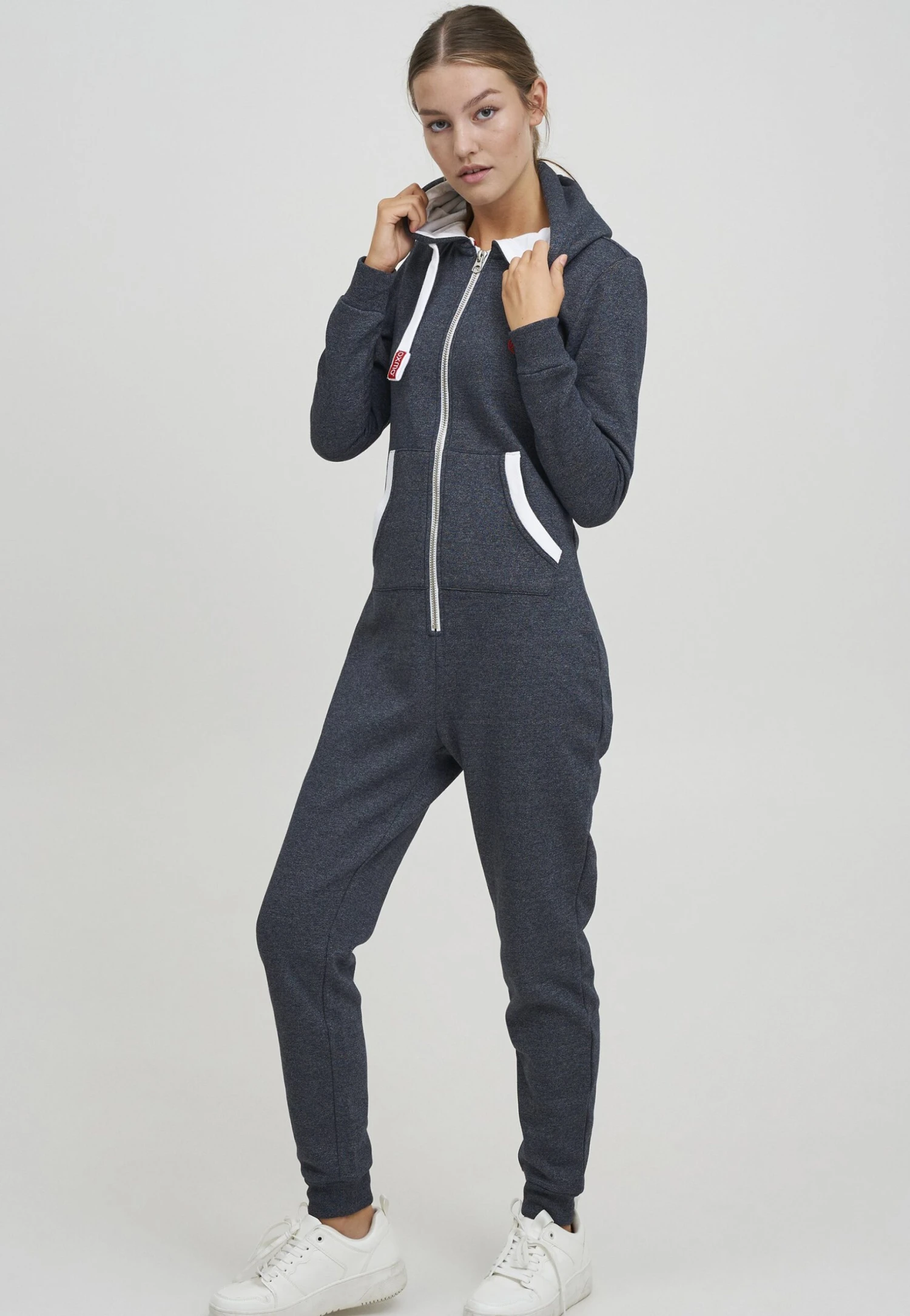 OXMO OxbennaTuta JumpsuitIns Bl Mel Donna Tute Jumpsuit 1OX21T001-K11 2 OXMO OxbennaTuta JumpsuitIns Bl Mel Donna Tute Jumpsuit 1OX21T001-K11 - immagine 2