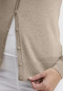 OXMO Oxhelene - Cardigan - Cement Melange -Zalando outlet d9a9ec31655944f8b8af4d792bad898d