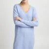 OXMO IdaAbito In MagliaBrunnera Blue Melange Donna Vestiti 1OX21C00T-K12
