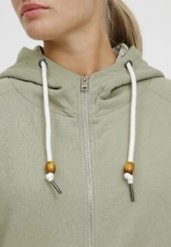 OXMO Oxulla - Felpa Con Zip - Seagrass -Zalando outlet e5977ead109a49568c38471eaa617054