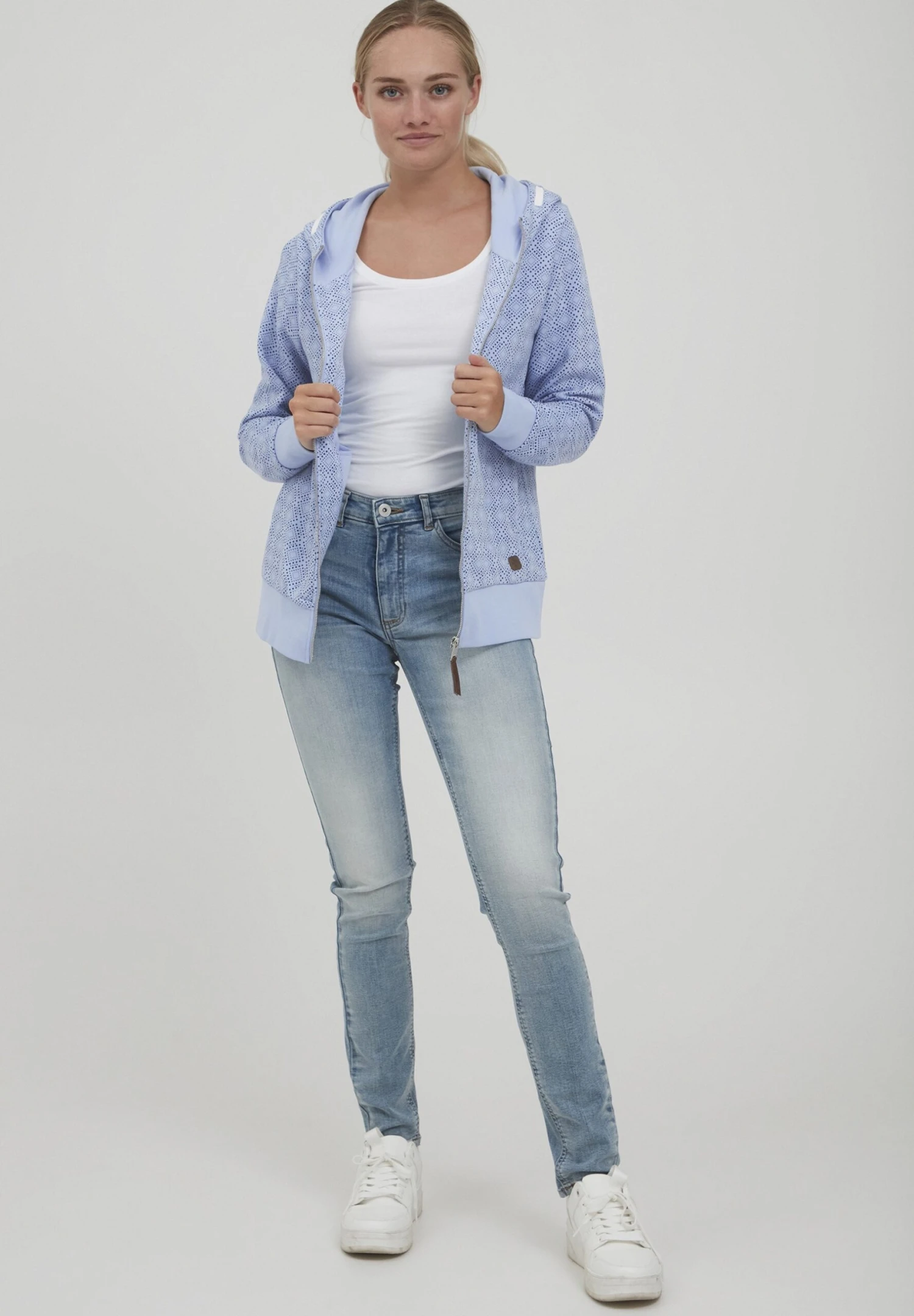 OXMO VendelaFelpa Con ZipLilac Donna Felpe 1OX21J01A-I11 2 OXMO VendelaFelpa Con ZipLilac Donna Felpe 1OX21J01A-I11 - immagine 2