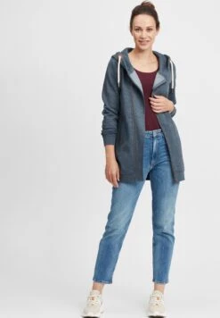 OXMO Oxvicky - Felpa Con Zip - Ins Bl Mel -Zalando outlet ed27549103a241b9aac35d93d82dbeb7