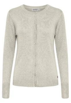 OXMO CardiganOyster Grey Melange Donna Maglieria 1OX21I029-B11 -Zalando outlet f7ff0cb7b6ec4ef480b844603da4e4b1
