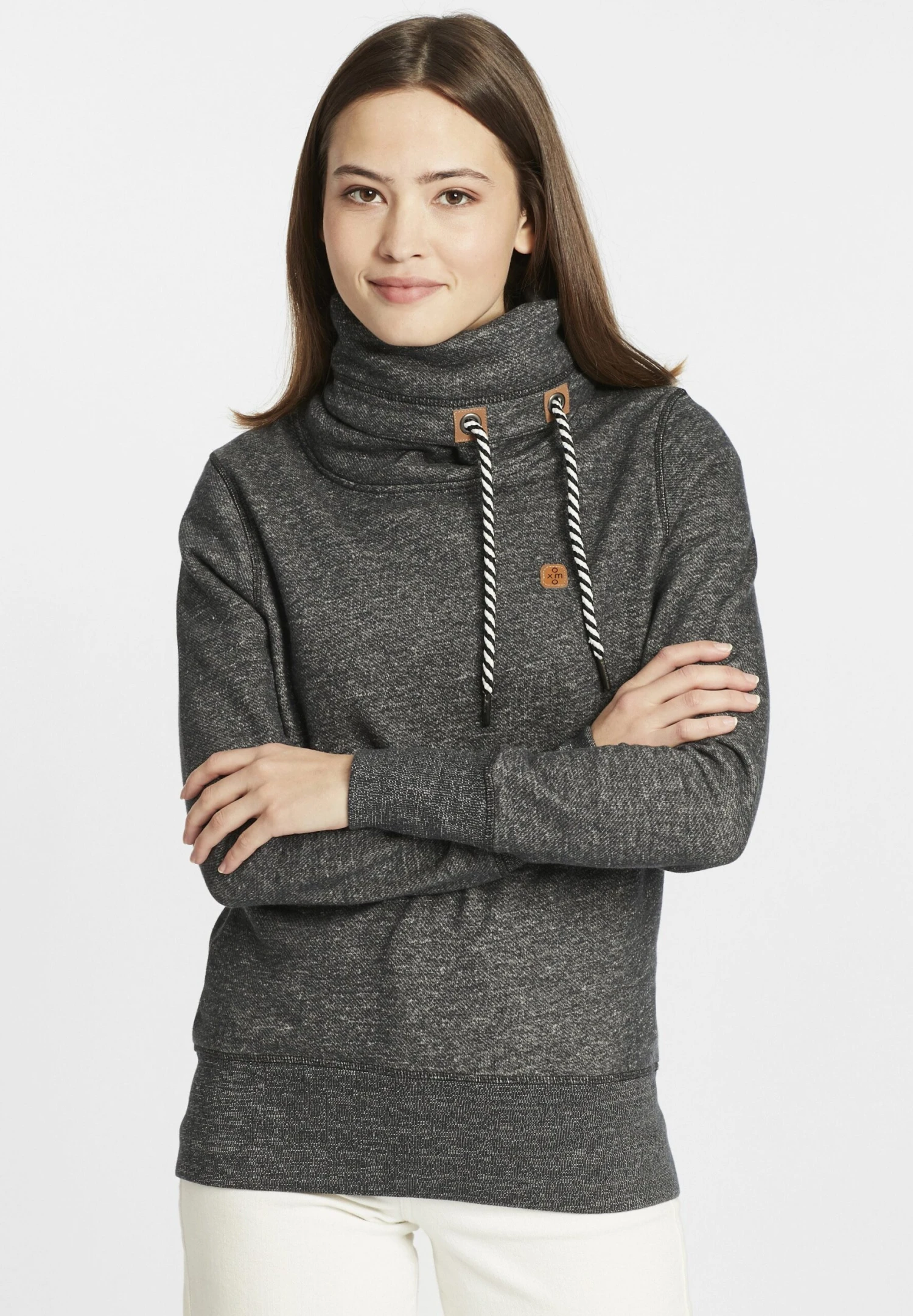 OXMO Oxcecilia - Felpa Con Cappuccio - Black 1 OXMO Oxcecilia - Felpa Con Cappuccio - Black