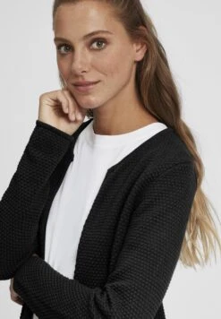 OXMO OxhildaCardiganBlack Donna Maglieria 1OX21I014-Q11 -Zalando outlet f99ea49e79774c1d826fe6ed0118902d