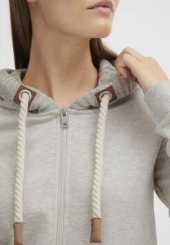 OXMO OxmatildaFelpa Con ZipBirch Melange Donna Felpe 1OX21I018-A11 -Zalando outlet f9d0d92903c14ea68e849f63a75df33c