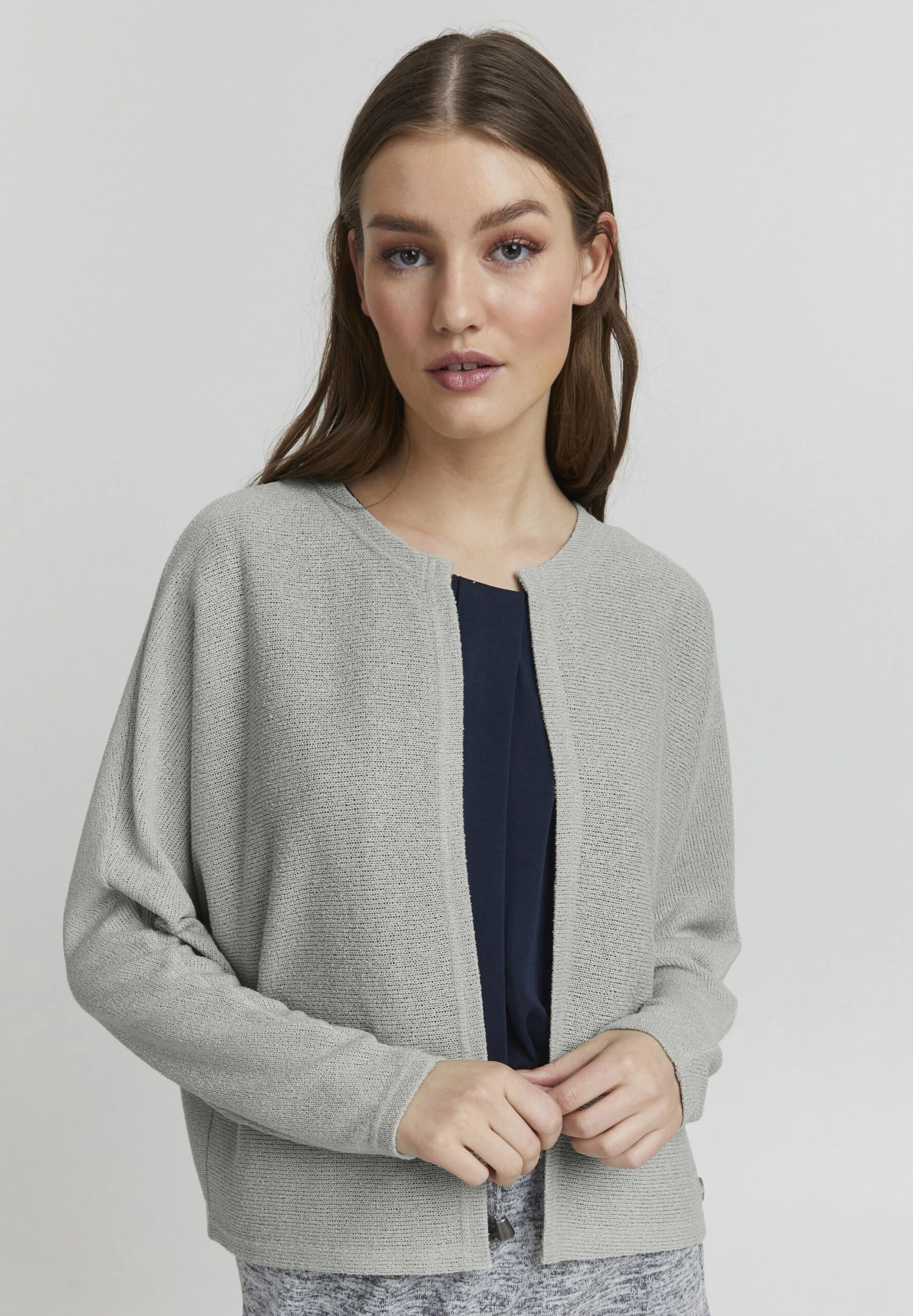 OXMO Kike - Cardigan - Aqua Gray 1 OXMO Kike - Cardigan - Aqua Gray