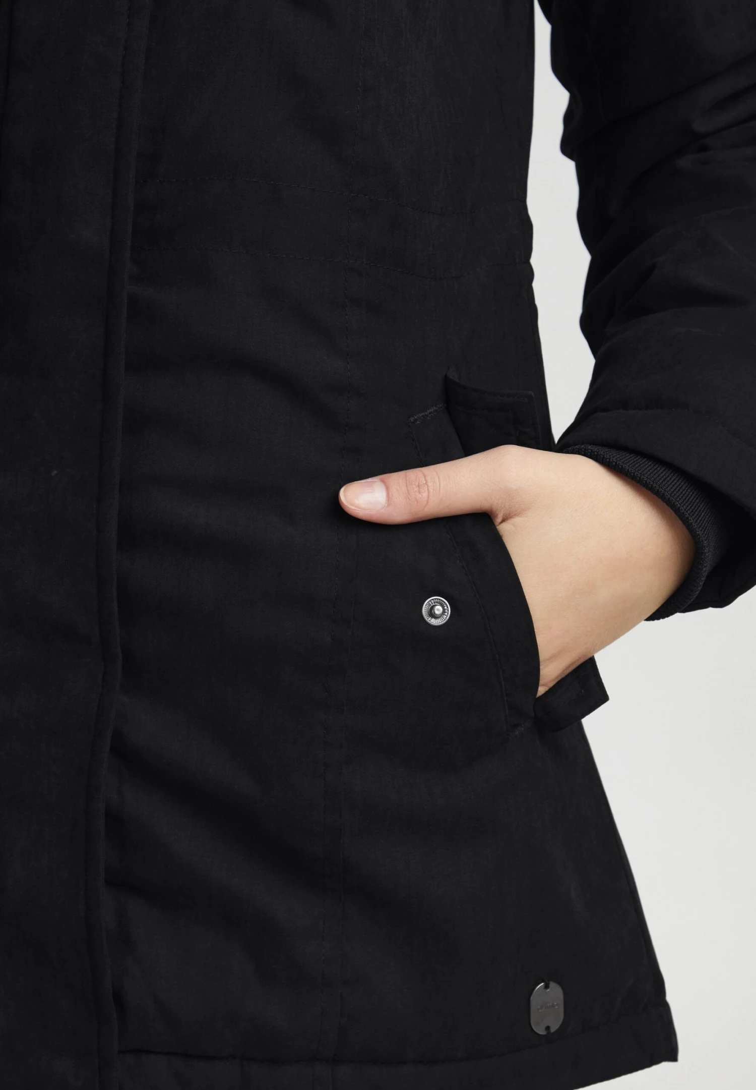 OXMO Oxloka - Cappotto Invernale - Black 5 OXMO Oxloka - Cappotto Invernale - Black - immagine 5