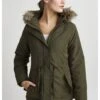 OXMO Oxlona - Cappotto Invernale - Ivy Green