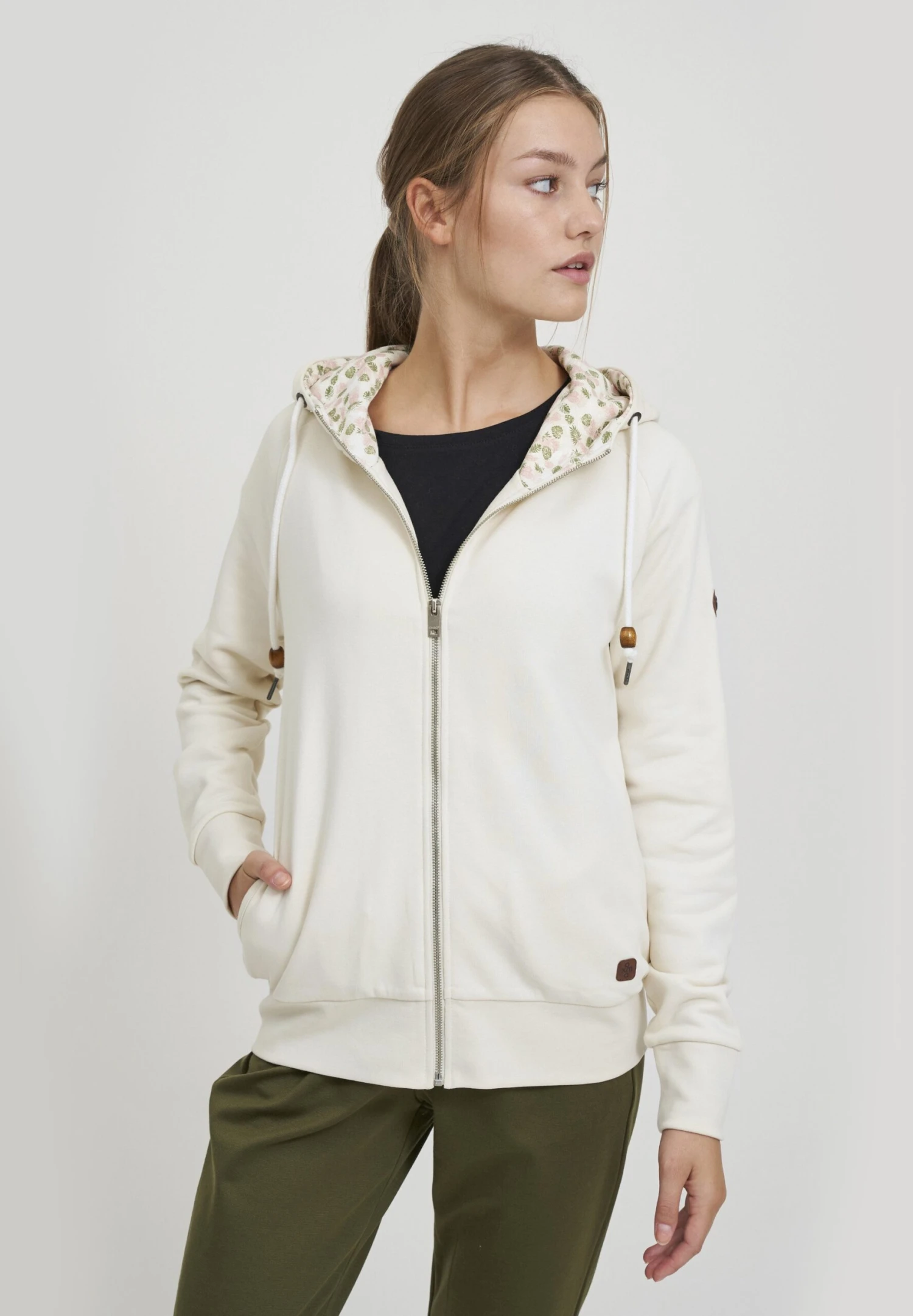 OXMO OxullaFelpa Con ZipBirch Donna Felpe 1OX21J017-B11 1 OXMO OxullaFelpa Con ZipBirch Donna Felpe 1OX21J017-B11